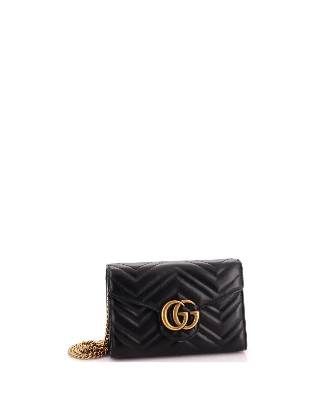 Gucci Gg Marmont Chain Wallet Matelasse #334705G11B